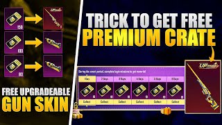 Get Free 120 Premium Crates | Get Free Upgradable Skin | PUBGM