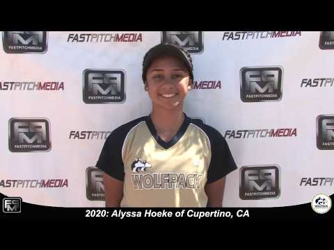 2020 Alyssa Hoeke Outfield and Middle infield Softball Skills Video - Lady Wolfpack