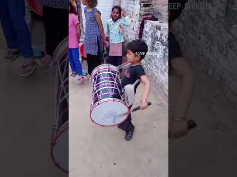 4 year telented boy #dhol #punjabidhol
