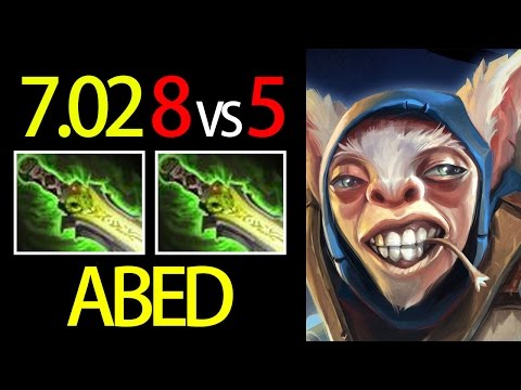 ABED 7.02 Meepo 8 vs 5 MODE EZ MMR Dota 2