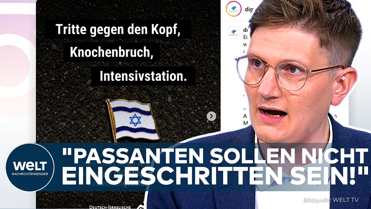 ANTISEMITISMUS-ALARM: "Wirklich brutal!" Prügelattacke wegen Israel-Pin sorgt für Entsetzen!