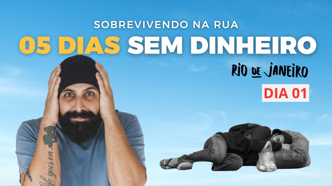Sobrevivendo SEM dinheiro - Rio 🇧🇷  DIA 1