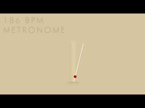 186 BPM Metronome - 1 Hour Metronome 186 BPM