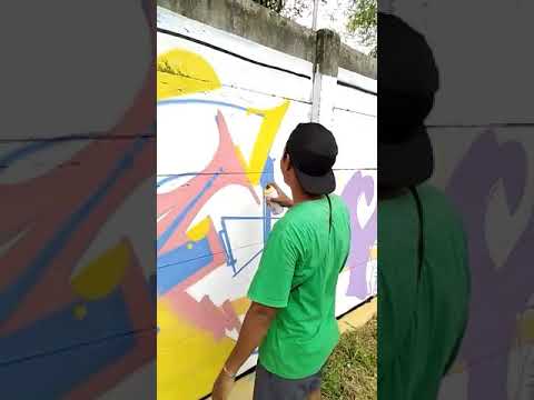 IHUH IN ACTION NIH BOSSSS!!! SENGGOL DONG #shorts #bantenstreetart #MOREON #graffiti