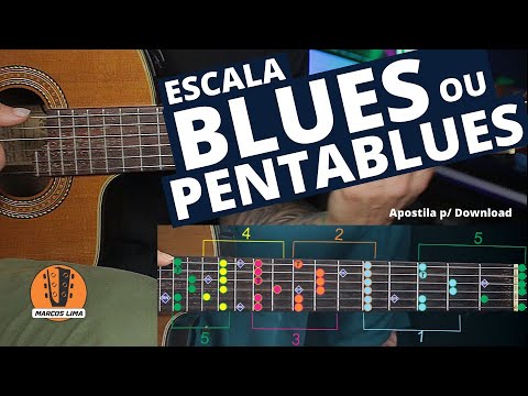 [solo no violão] Escala Blues ou Penta Blues. A escala pentatônica envenenada com a Blue Note!