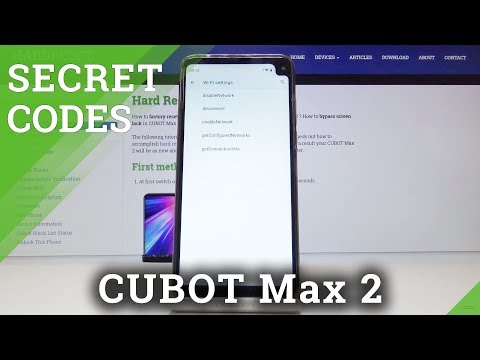 Codes CUBOT Max 2 - Advanced Info / Hidden Mode