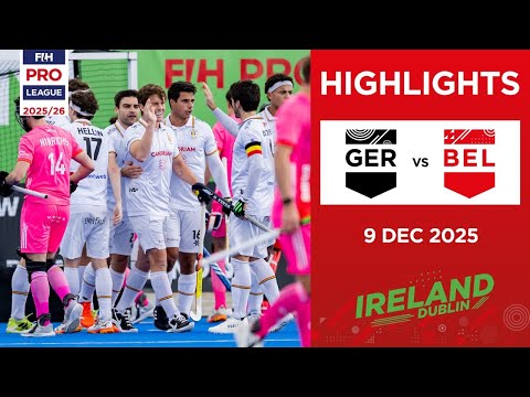 Germany vs Belgium (M) | Full Highlights | FIH Hockey Pro League 2025-26 | 9 December 2025