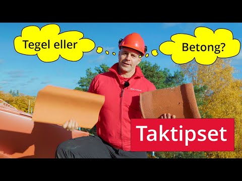 Taktipset - Välja tegel- eller betongpannor - del 1
