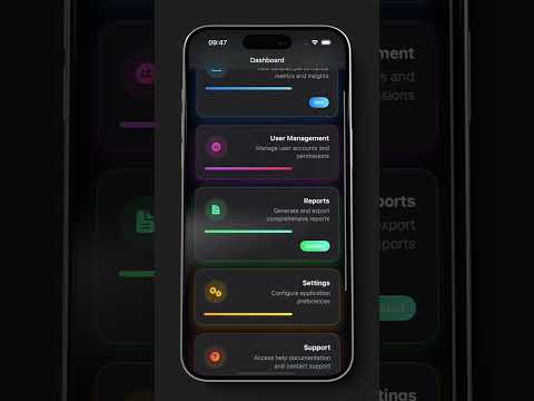 🚀 SwiftUI Professional Dashboard Cards - Modern UI Components