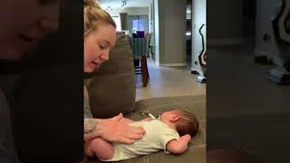 Woman Teaches Baby Tummy Massage and Gas Release Technique || ViralHog