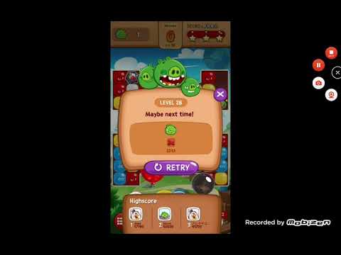 angry birds pop level failled