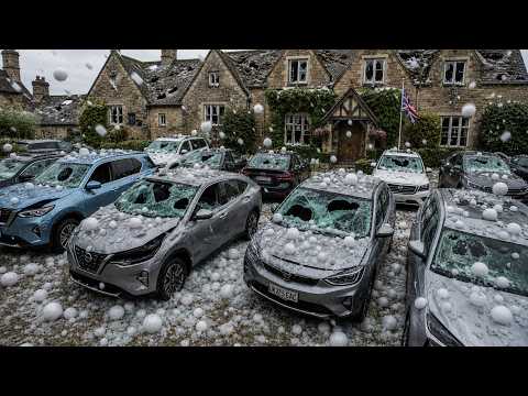 8 Minutes ago, Chaos in the UK: Powerful Hailstorm Destroyed Homes and Cars in England and Wales