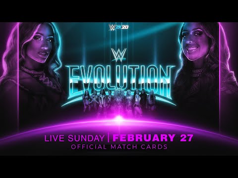 WWE 2K20 - EVOLUTION PPV - Official Match Cards