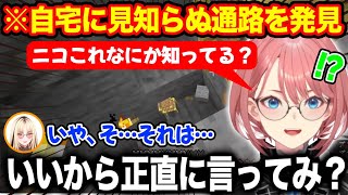 見知らぬ隠し通路を発見し横で焦り散らかすニコたんをガン詰めする鷹嶺ルイ【ホロライブ/ホロライブ切り抜き】