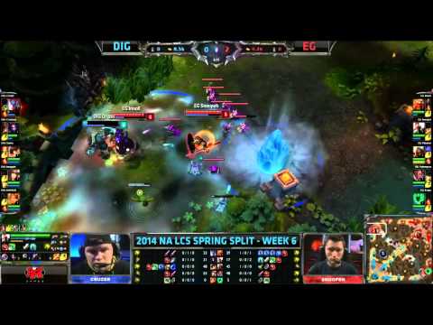 Team Dignitas vs Evil Geniuses | Season 4 LCS NA 2014 W6D1 HD
