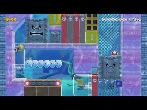 キカイ海のビルダー/Builder in Machine-Sea by きみしまはやすんでる - Super Mario Maker 2 - No Commentary 1bx