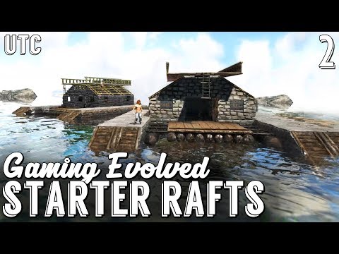 Double Boat Building! Arahli's Starter Raft :: Gaming Evolved Ark w/ UTC :: Ep. 2