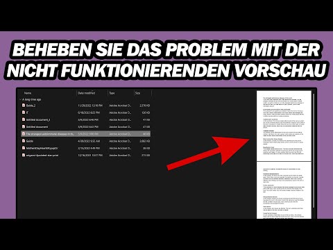 Beheben Sie Das Problem, Dass Die Vorschau Für PDF-Dateien Im Datei-Explorer Nicht Funktioniert