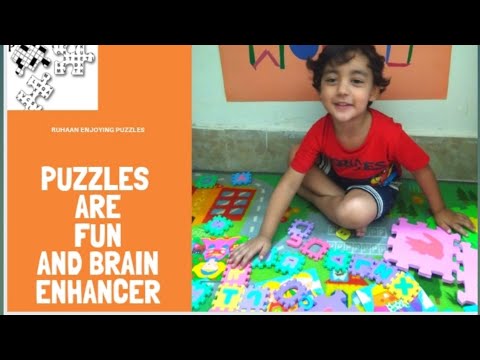 Fun with puzzles | Ruhaan enjoying puzzles | Ruhaan's world