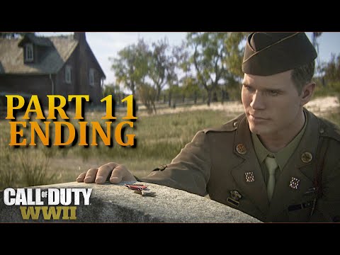 Call of Duty: WW2 Ending / Final Campaign Mission 11 - The Rhine - Gameplay Walkthrough [PS4 PRO]