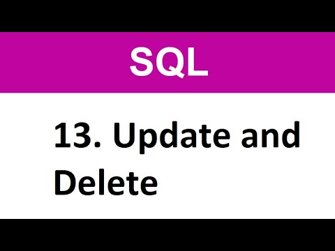 Sql Tutorial 13 Sql Update And Delete Data From Table Oracle Sql Commands
