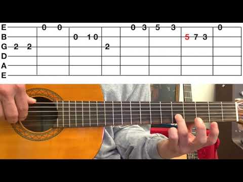 Scarborough Fair: Melody Part 1 of a 3 part Guitar Lesson in Arranging (15)