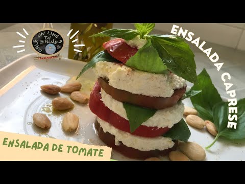 ENSALADA CAPRESE | RECETA DE COCINA GOURMET | QUESO FRESCO CASERO | ENSALADA DE TOMATE | #ENSALADA