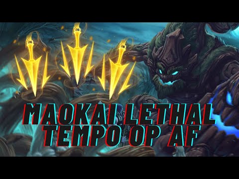 Season 12 guide to Lethal Tempo Maokai OP - Can even beat ranged top laners!