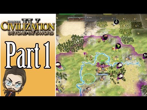 Civilization IV Beyond the Sword Gameplay: Rome - Part 1 - Let's Play Walkthrough