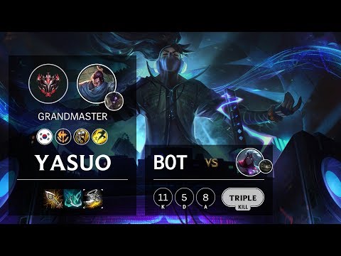 Yasuo Bot vs Varus - KR Grandmaster Patch 10.8