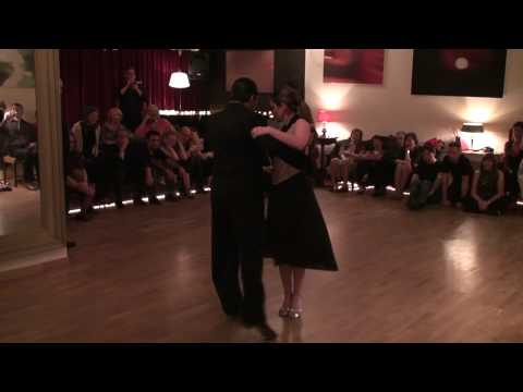  Carolina Bonaventura  and  Francisco Forquera  are  dancing  to  the  tango  "  Jamas Retornar  "