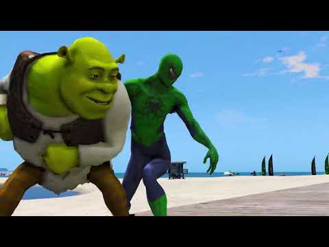 TEAM SPIDER🦊MAN VS TEAM SHREK 🦊 EPIC SUPERHEROES BATTLE