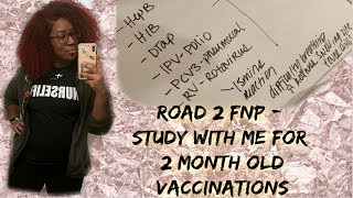 Studying for 2 Month Old Assessment| Road 2 FNP Vlog