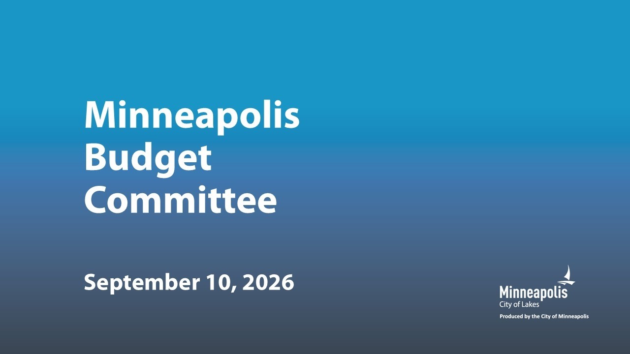 September 10, 2026 Budget Committee