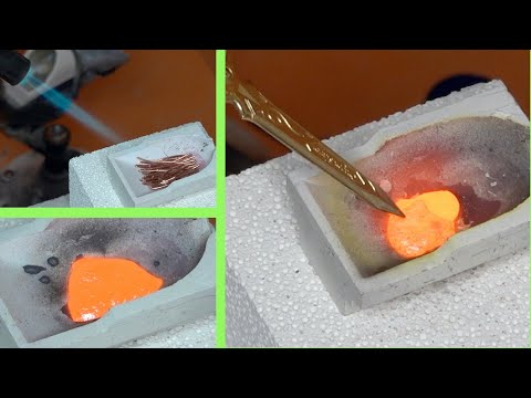 Melt and mix copper and silver