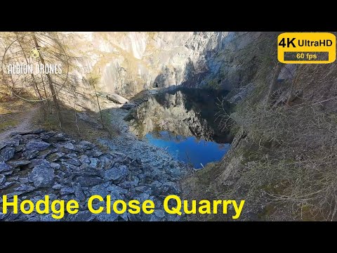 Reflections of Another World, Hodge Close Quarry, Lake District - DJI AIR3 / DJI AVATA2 4K 60fps