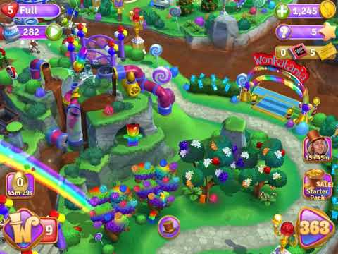 Wonka’s world of candy factory so far.