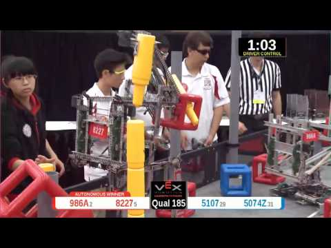 2015 VRC Arts Q185 - 986A 8227 vs 5107 5074Z - 74 to 50 - VEX Worlds 2015 - Arts Division