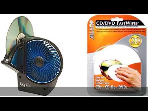Digital Innovations SkipDr DVD and CD Motorized Disc Repair System & CD and DVD FastWipes, lint-Fre