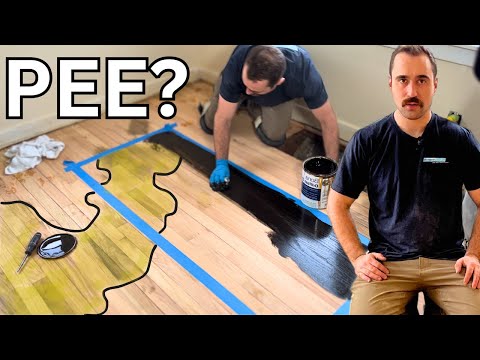 Refinishing A Wood Floor With Dark & Nasty Stains  (What to do about it?)