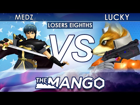 The Mang0 3 - Medz (Marth) VS DIGNITAS | Lucky (Fox) - SSBM - Losers Eighths