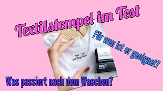 Textilstempel im Test - die einfache Art Kleidung zu beschriften Gewinnerauslosung!