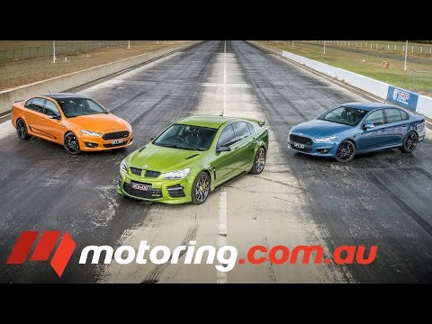 HSV GTS v Ford Falcon XR Sprints Drag Race