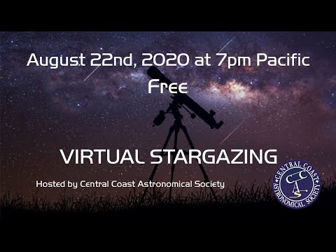 August 2020 Stargazing with Central Coast Astronomy