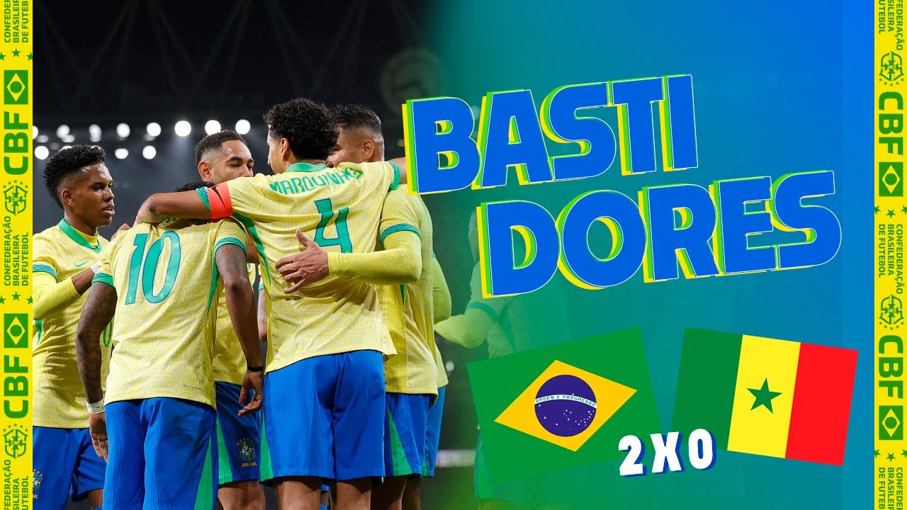 BASTIDORES DA VITÓRIA DO BRASIL SOBRE SENEGAL EM LONDRES