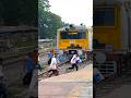 Indian Local Train Entering Railway Station Reverse Train Entering Video Shorts Train Localtrain