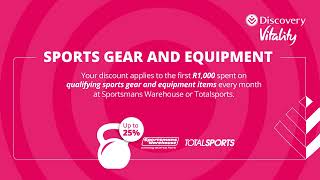 Vitality Active Gear – Sports Gear and Equipment upfront discount