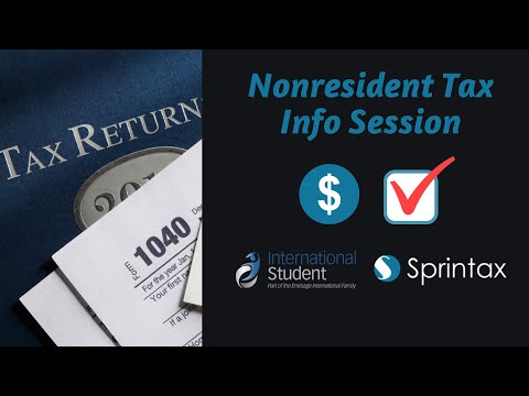 Nonresident Tax Info Session