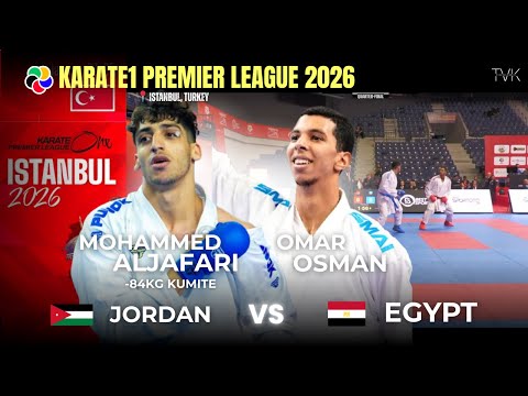 Best Match* Karate1 PLeague 2026 Mohammed Aljafari JOR vs Osman EGY -84kg Istanbul #wkf #karate #yt