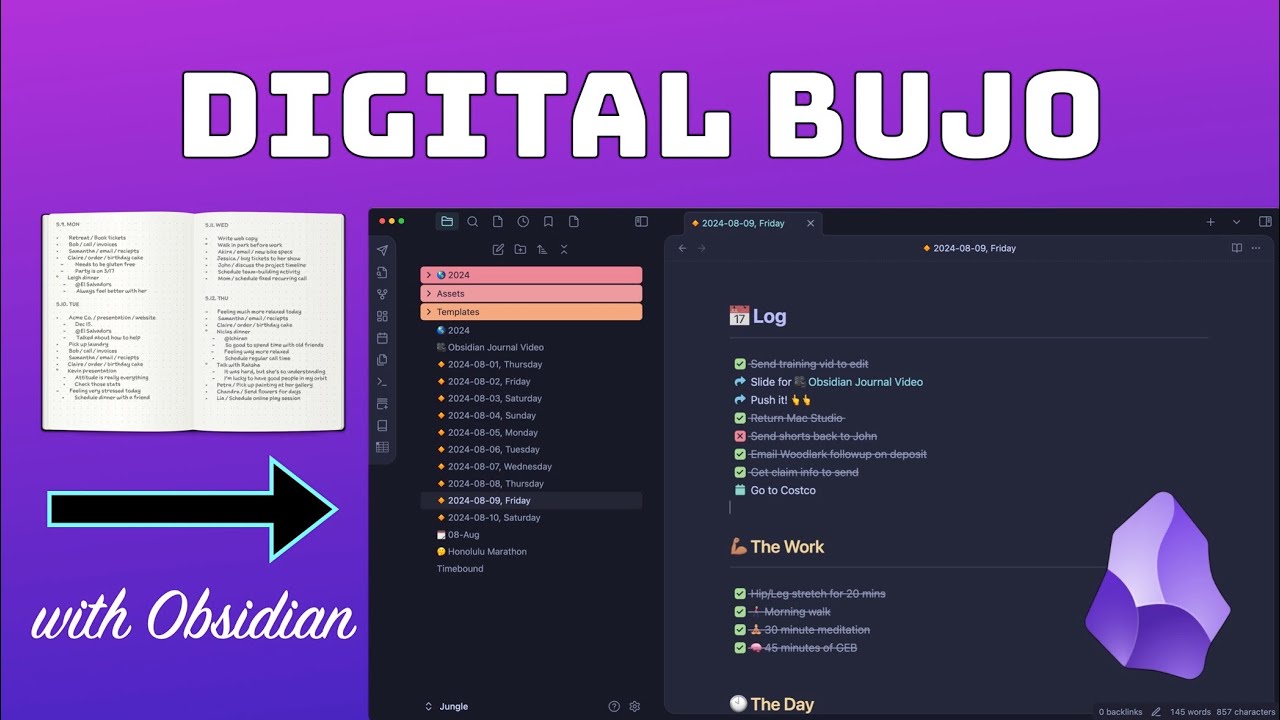 Using Obsidian as a Bullet Journal
